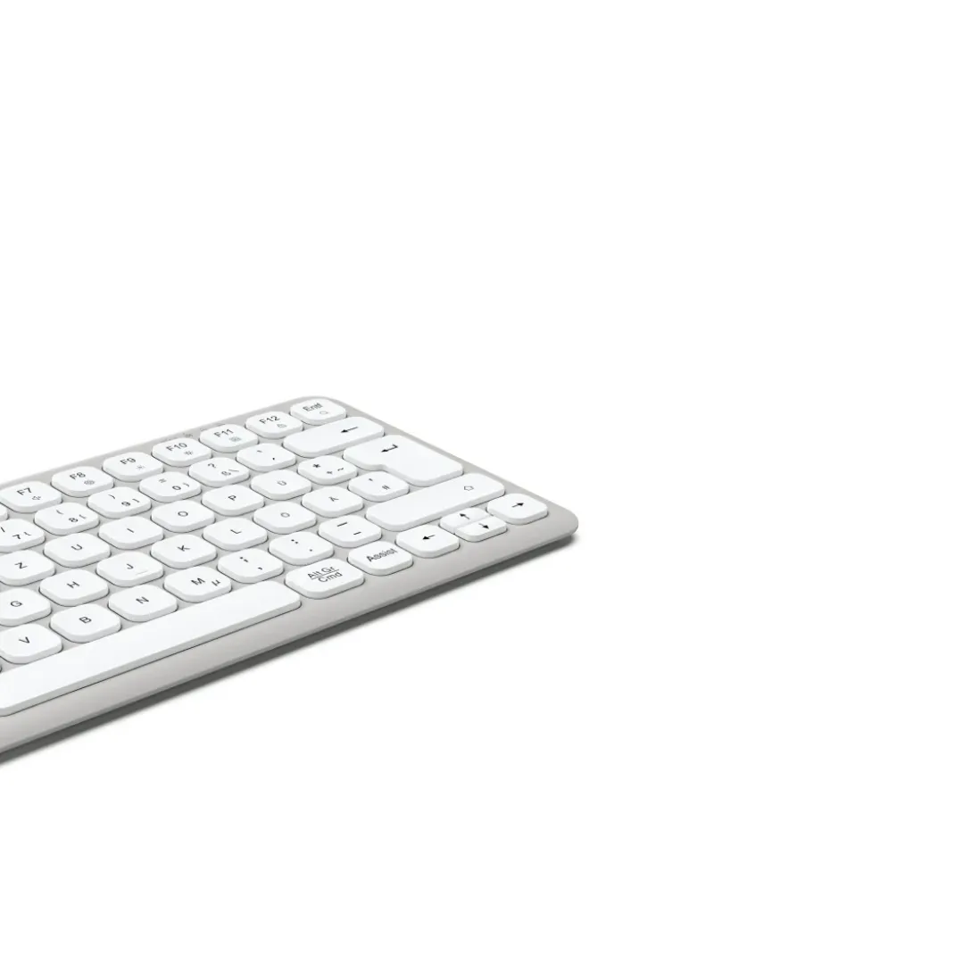 Multi-Device-Tastatur "WK-500", kabellos, Funk u. BT, klein, WS, QWERTZ DE