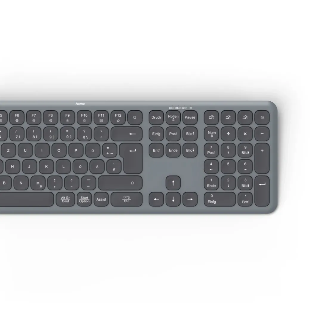 Multi-Device-Tastatur "WK-550", kabellos, Funk u. Bluetooth®, SW, QWERTZ DE