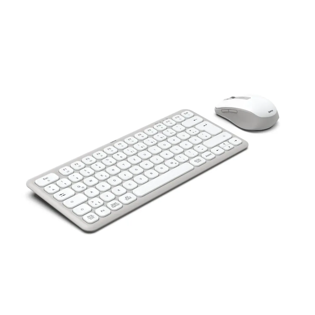 Multi-Device-Tastatur-Maus-Set "WKM-500", kabellos, klein, Weiß, QWERTZ DE