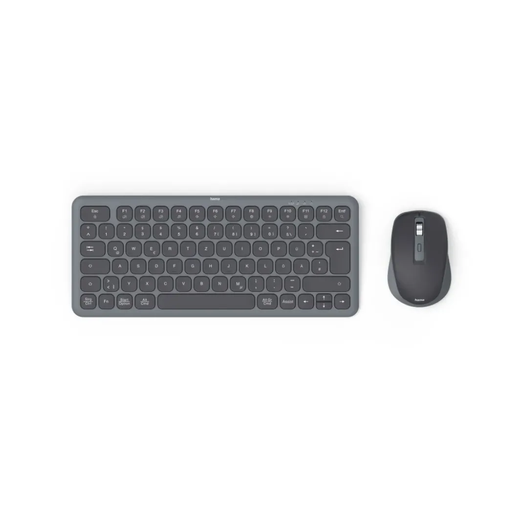 Multi-Device-Tastatur-Maus-Set "WKM-500", kabellos, klein, SW, QWERTZ DE