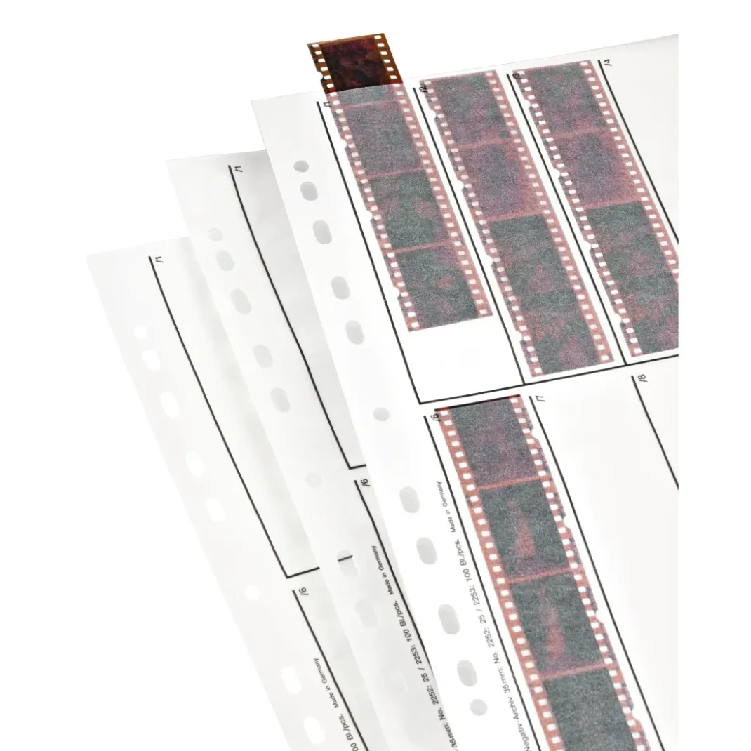 Negativ-Hüllen, Pergamin, 10 Streifen à 4 Negative, 24x36 mm, 25 St.