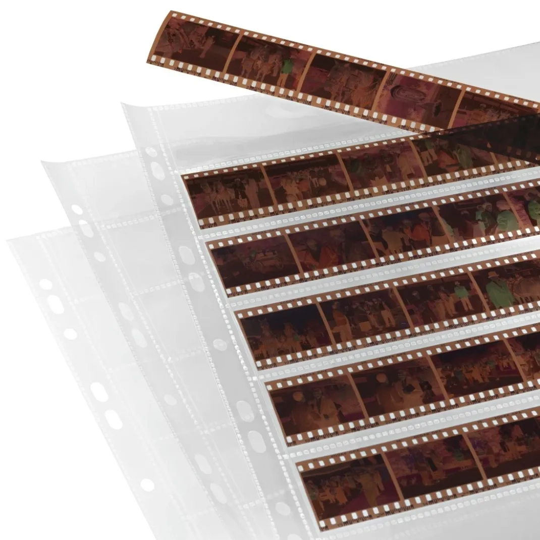 Negativ-Hüllen, PP, 7 Streifen à 6 Negative, 24x36 mm, 25 St.