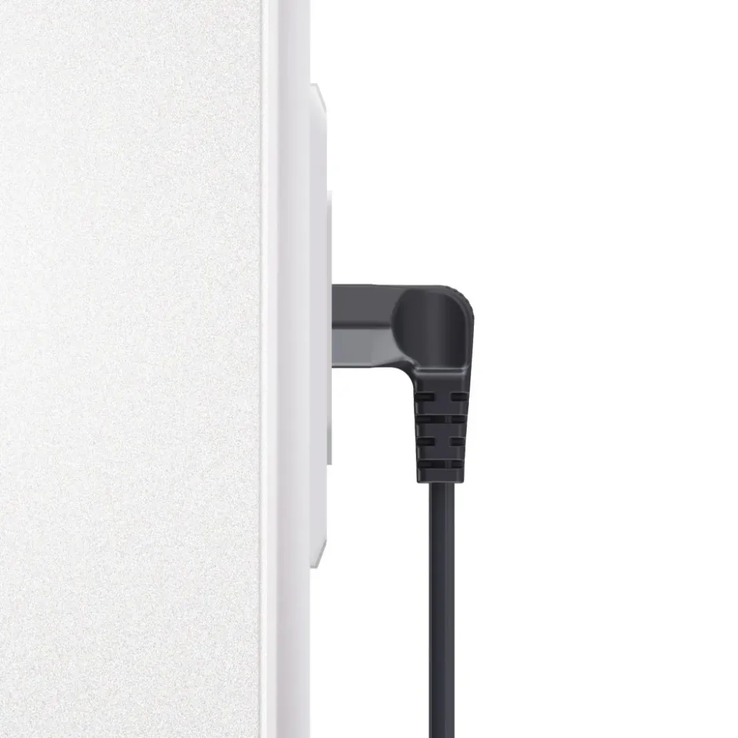 Netzkabel, beidseitig gewinkelt, Euro-Stecker, Doppelnut/C7, 5 m, Schwarz