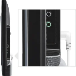 Netzkabel, beidseitig gewinkelt, Euro-Stecker, Doppelnut/C7, 1,5 m, Weiß