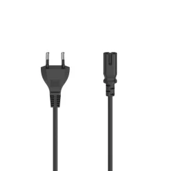 Netzkabel, Euro-Stecker - 2-pol.-Kupplung (Doppelnut), 0,75 m