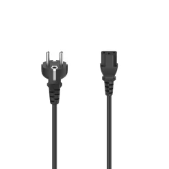 Netzkabel, Schutzkontakt-Stecker - 3-pol.-Kaltgerätezuleitung, 1,5 m, Schw.