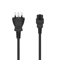 Netzkabel, Schweizer-Stecker - 3-pol.-Kupplung (Kleeblatt), 1,8 m