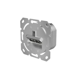 Netzwerkdose, CAT-6a, 10 Gbit/s, geschirmt, 2 Ports, Unterputz