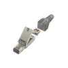 Netzwerkstecker, CAT-6a, 10 Gbit/s, geschirmt, werkzeuglose Montage