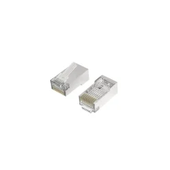 Netzwerkstecker, CAT-6a, 10 Gbit/s, geschirmt, 10 Stück