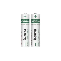 NiMH-Akkus, AAA Micro, 1000 mAh, 1,2 V, 2 Stück