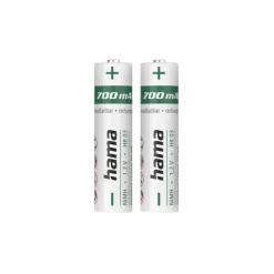 NiMH-Akkus, AAA Micro, 700 mAh 1,2V, 2 Stück