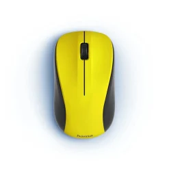 Optische 3-Tasten-Funkmaus "MW-300 V2", geräuschlos, USB-Empfänger, Gelb