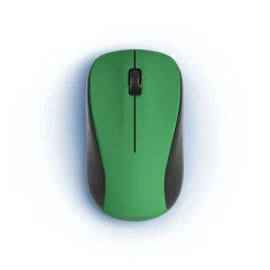 Optische 3-Tasten-Funkmaus "MW-300 V2", geräuschlos, USB-Empfänger, Grün
