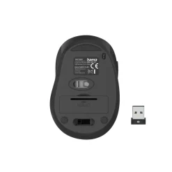 Optische 6-Tasten-Funkmaus "MW-400 V2", ergonomisch, USB-Empf., Schwarz