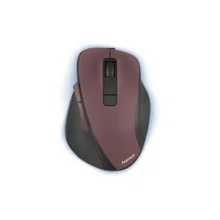Optische 6-Tasten-Funkmaus "MW-500 Recharge", Akku, ergonomisch, Bordeaux