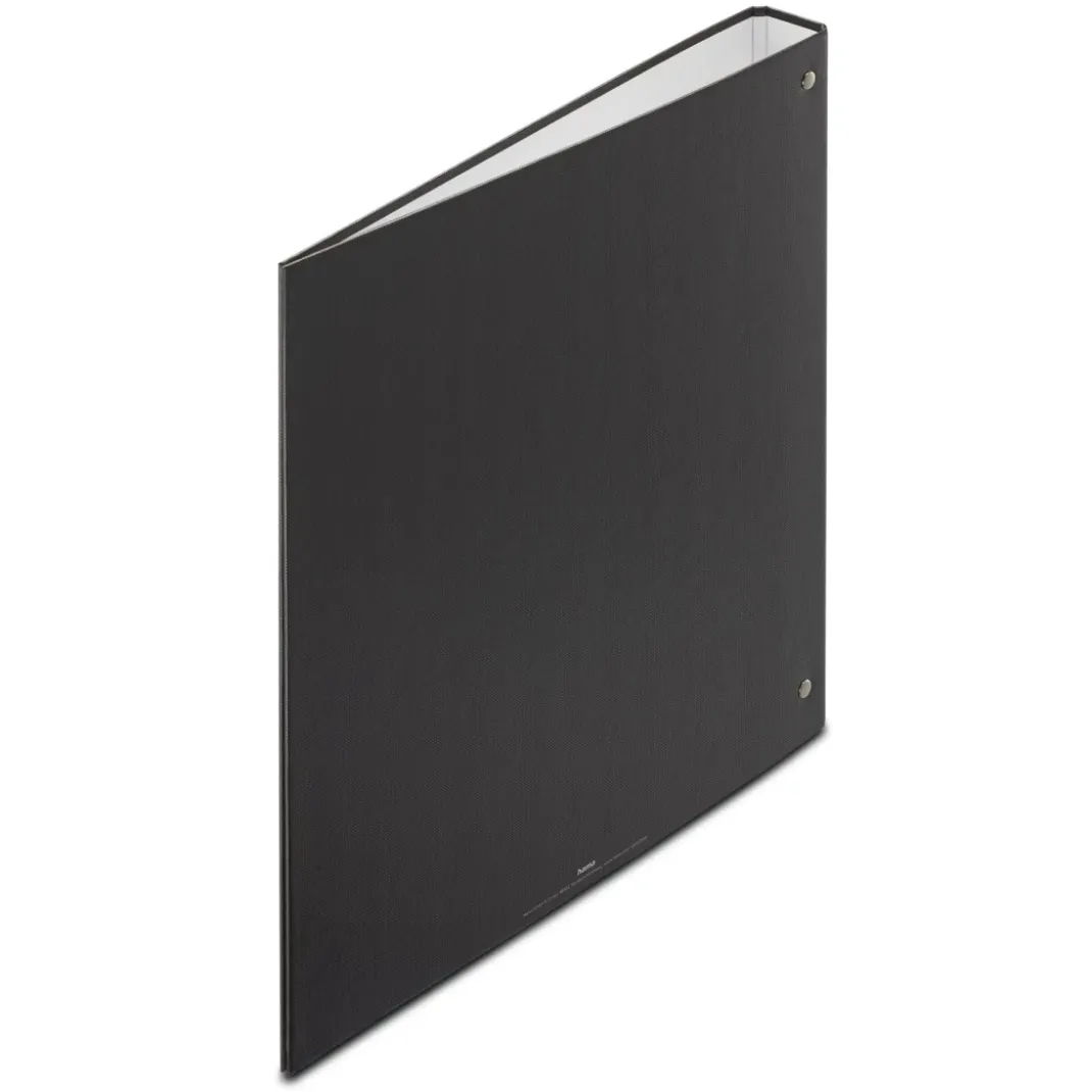 Ordner "Negative" mit 4-Ring-Kombimechanik, 39 mm Rückenbreite, Schwarz