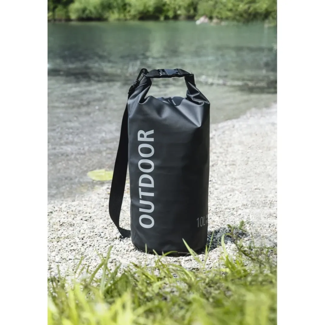 Outdoortasche, wasserdicht, 10 l, Schwarz