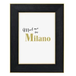 Porträtrahmen "Milano", Schwarz, 13 x 18 cm