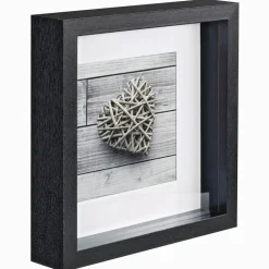 Porträtrahmen "Scala", Schwarz, 23 x 23 cm
