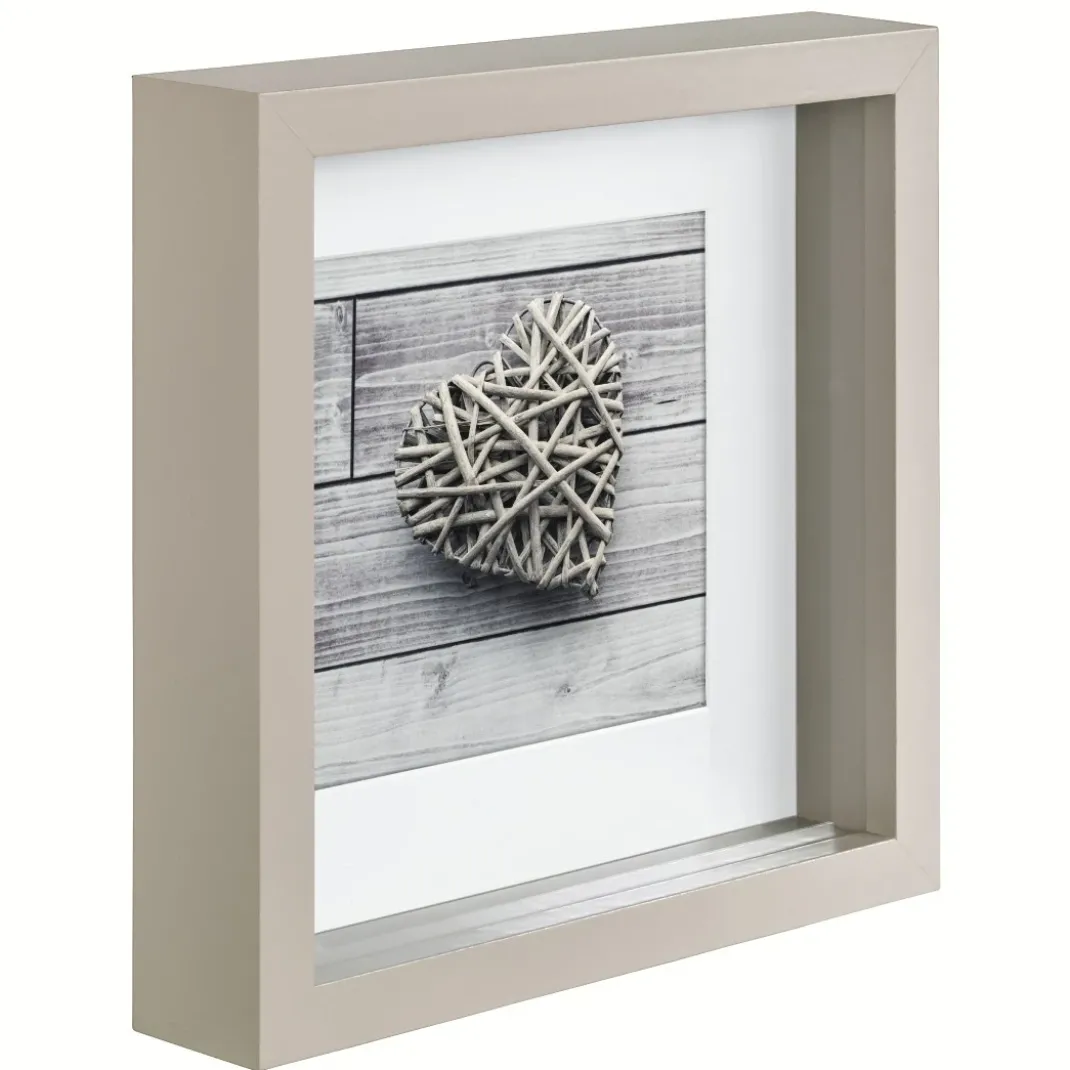 Porträtrahmen "Scala", Taupe, 23 x 23 cm