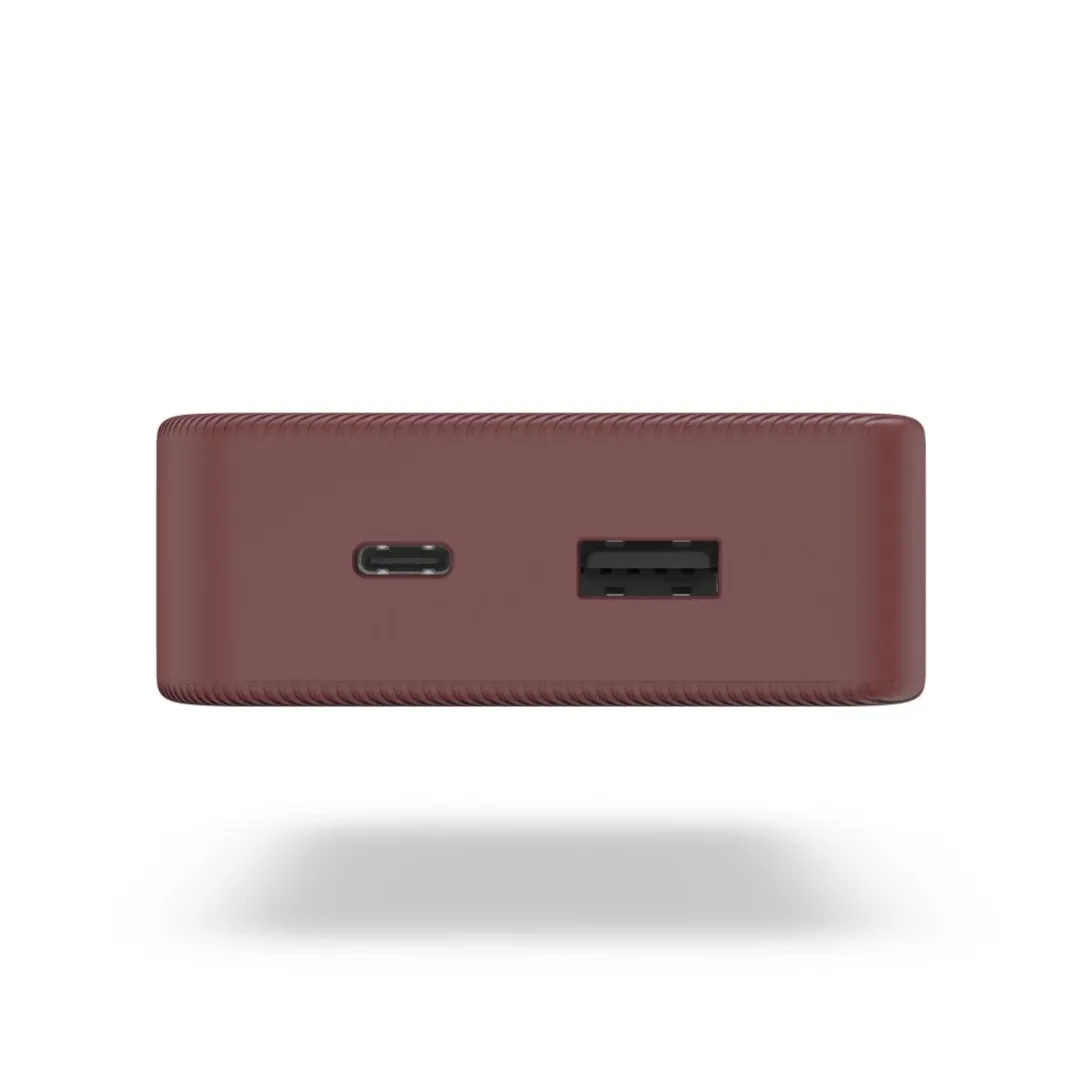 Power Pack "Colour 20", 20000mAh, 2 Ausgänge: USB-C, USB-A, Rot
