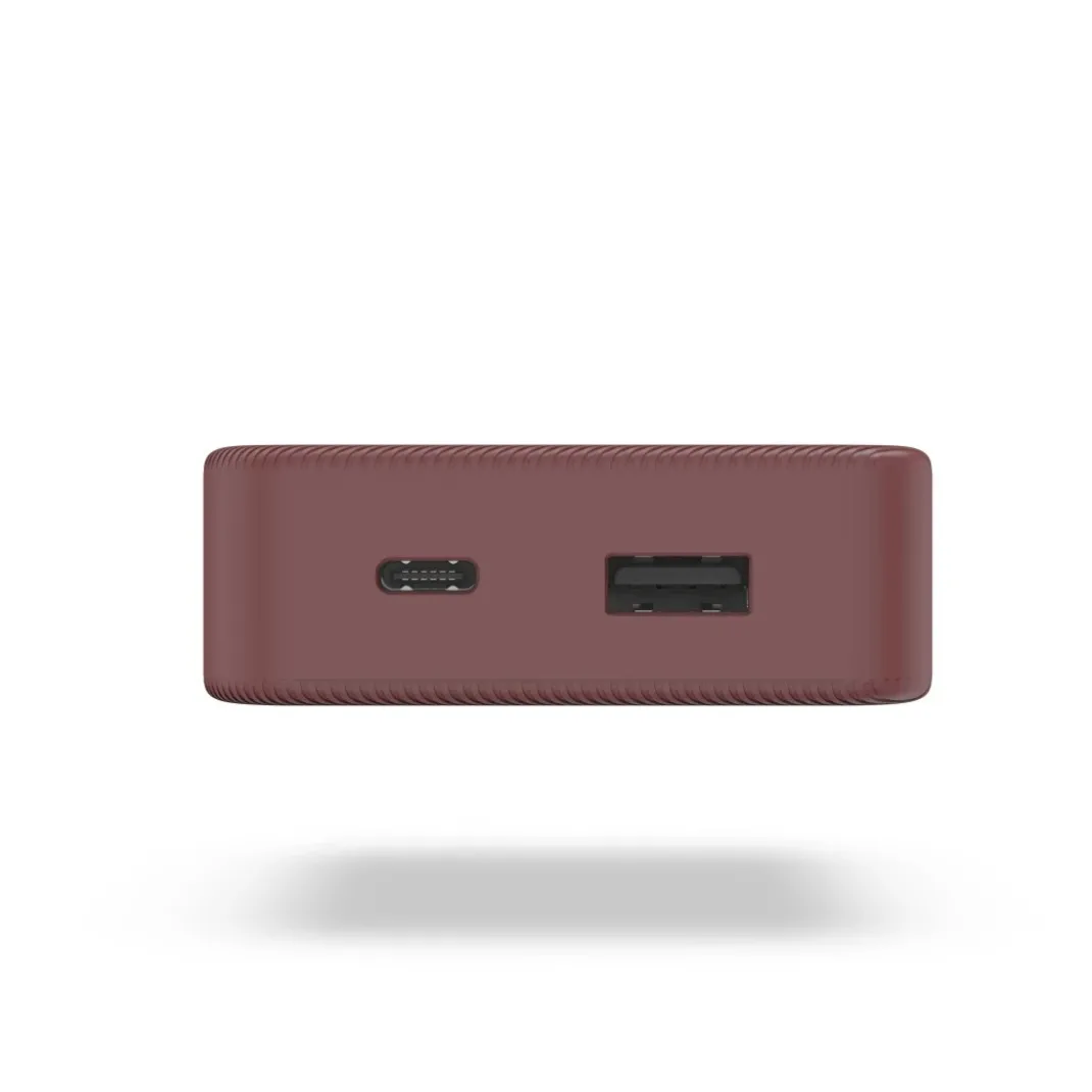 Power Pack "Colour 10", 10000mAh, 2 Ausgänge: USB-C, USB-A, Rot