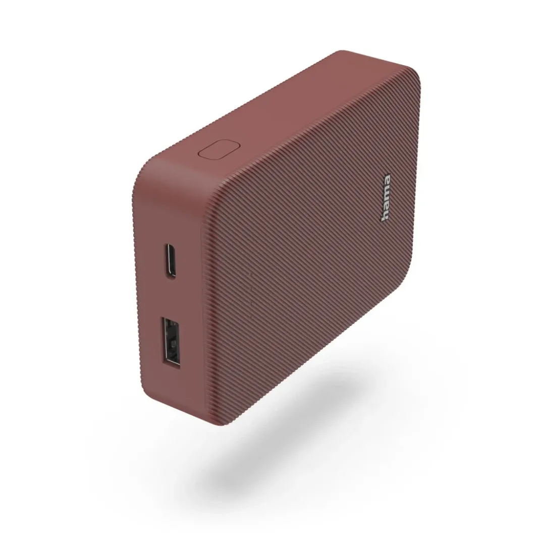 Power Pack "Colour 10", 10000mAh, 2 Ausgänge: USB-C, USB-A, Rot
