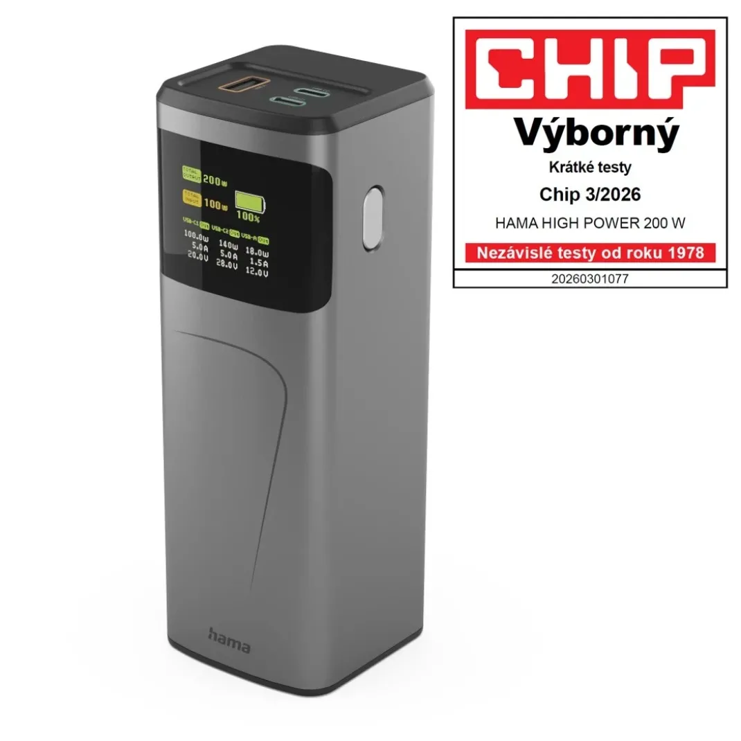 Power Pack "High Power", 200 W, 24000mAh, 2x USB-C, USB-A, Schnellladen