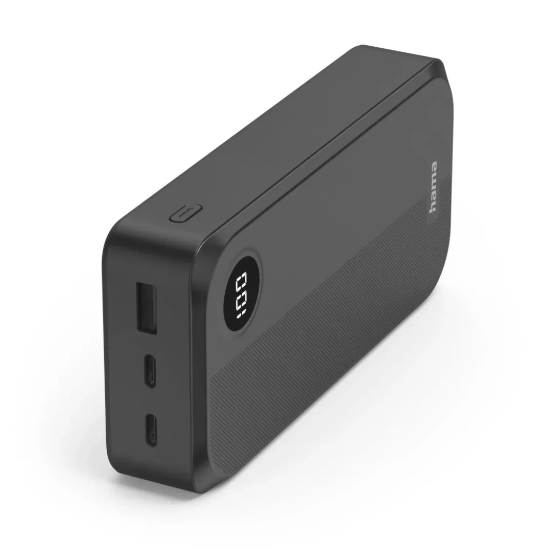 Power Pack, 20000mAh, 3 Ausgänge: 2x USB-C, 1x USB-A, Schwarz