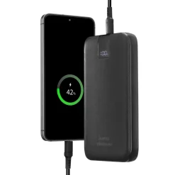 Power Pack "PD 10" 10000mAh, Ausgänge: 2x USB-C, USB-A, Schnellladen, Anth.
