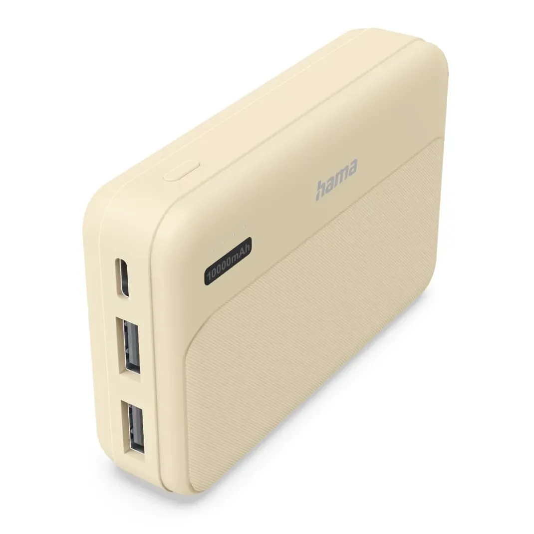 Power Pack "Pocket 10", 10000mAh, Ausgänge: 2x USB-A, Sand