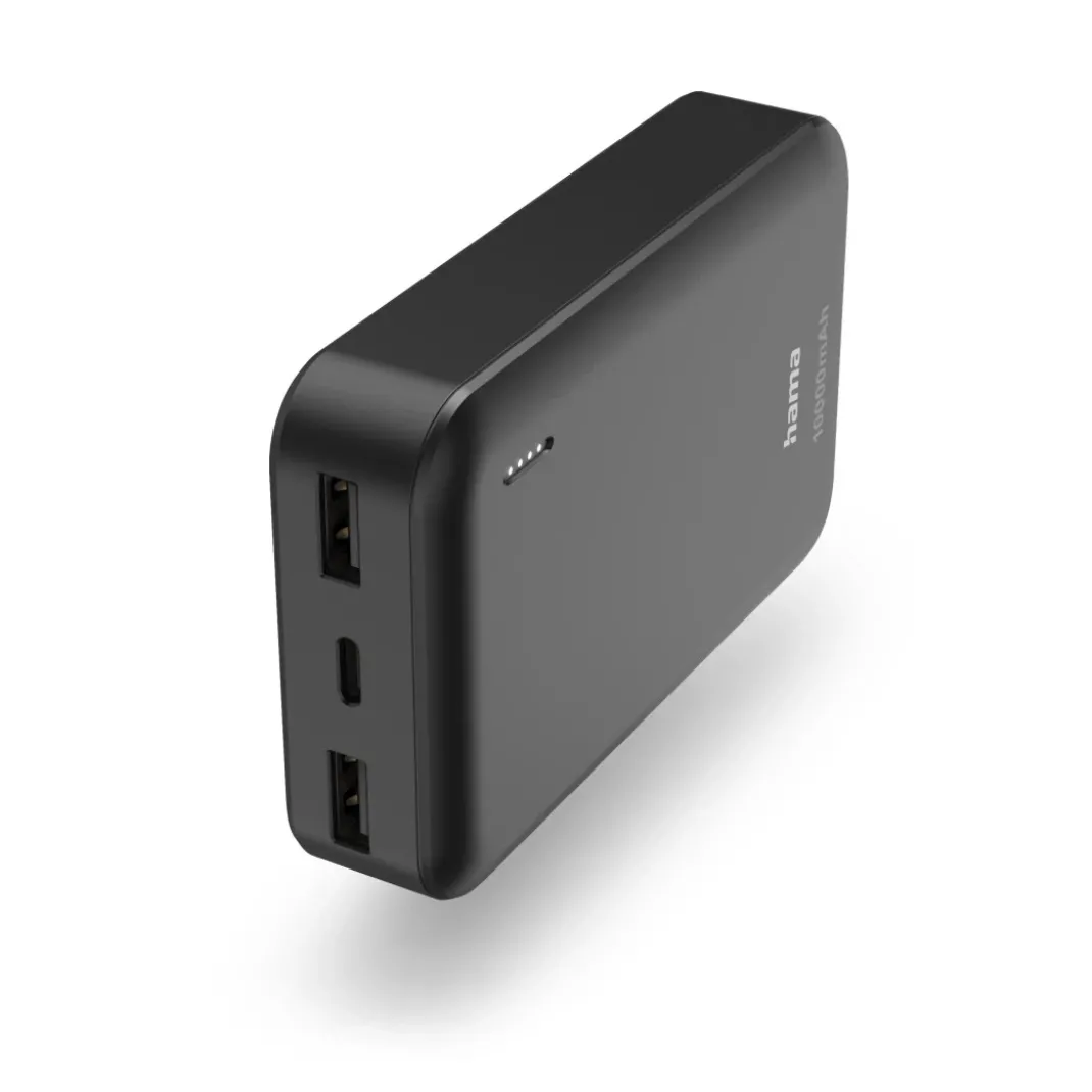 Power Pack "Pocket 10", 10000mAh, Ausgänge: 2x USB-A, Anthrazit