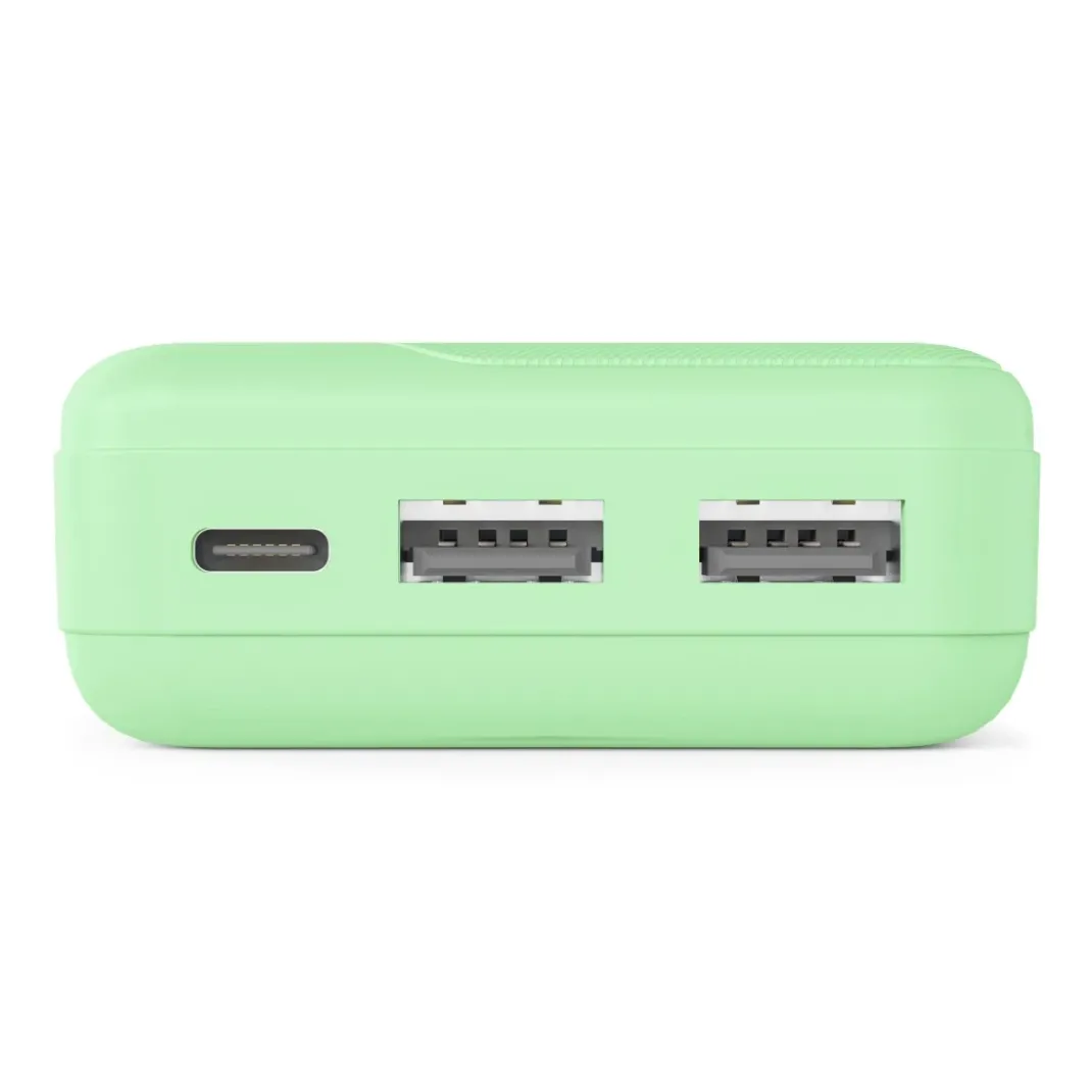Power Pack "Pocket 10", 10000mAh, Ausgänge: 2x USB-A, Grün