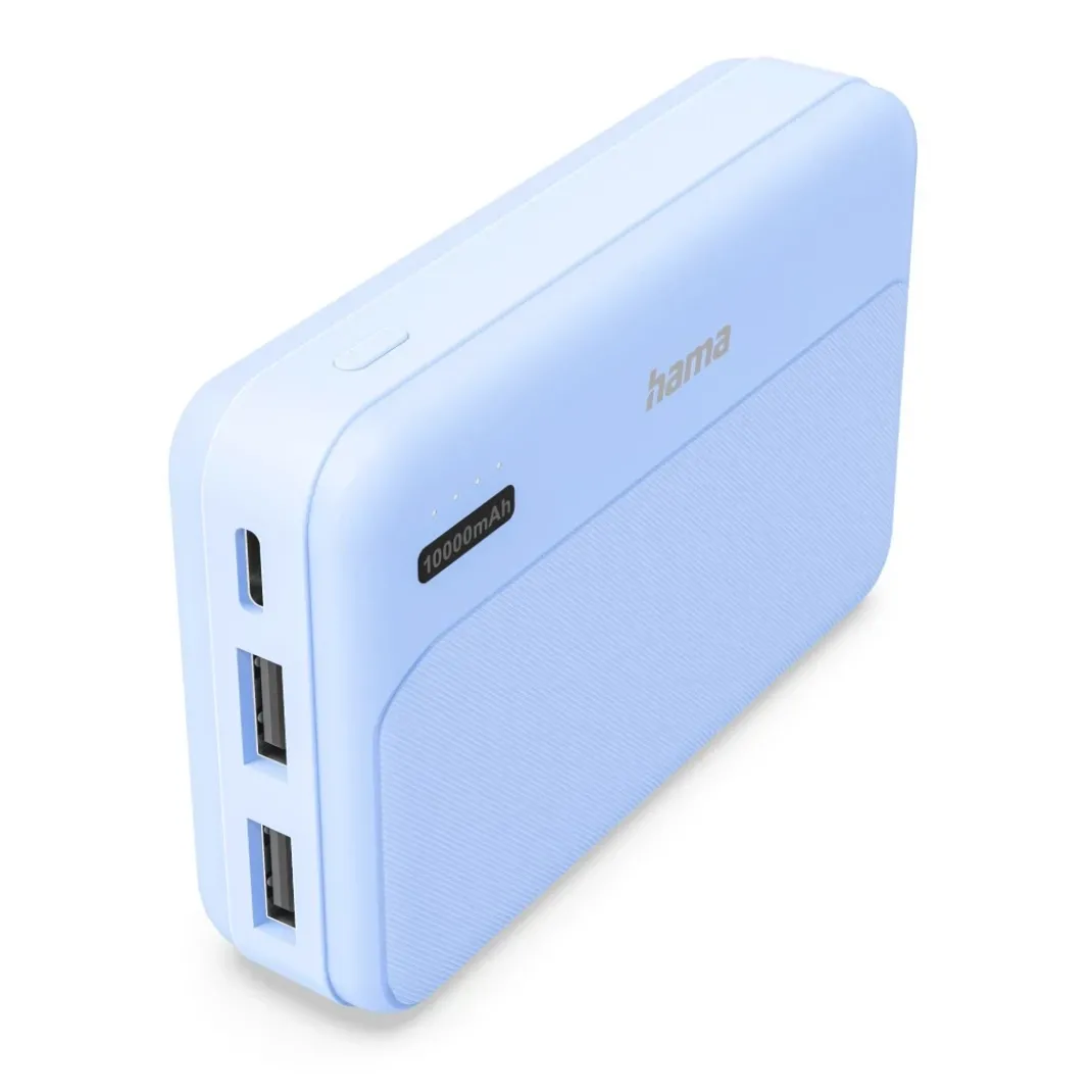 Power Pack "Pocket 10", 10000mAh, Ausgänge: 2x USB-A, Blau