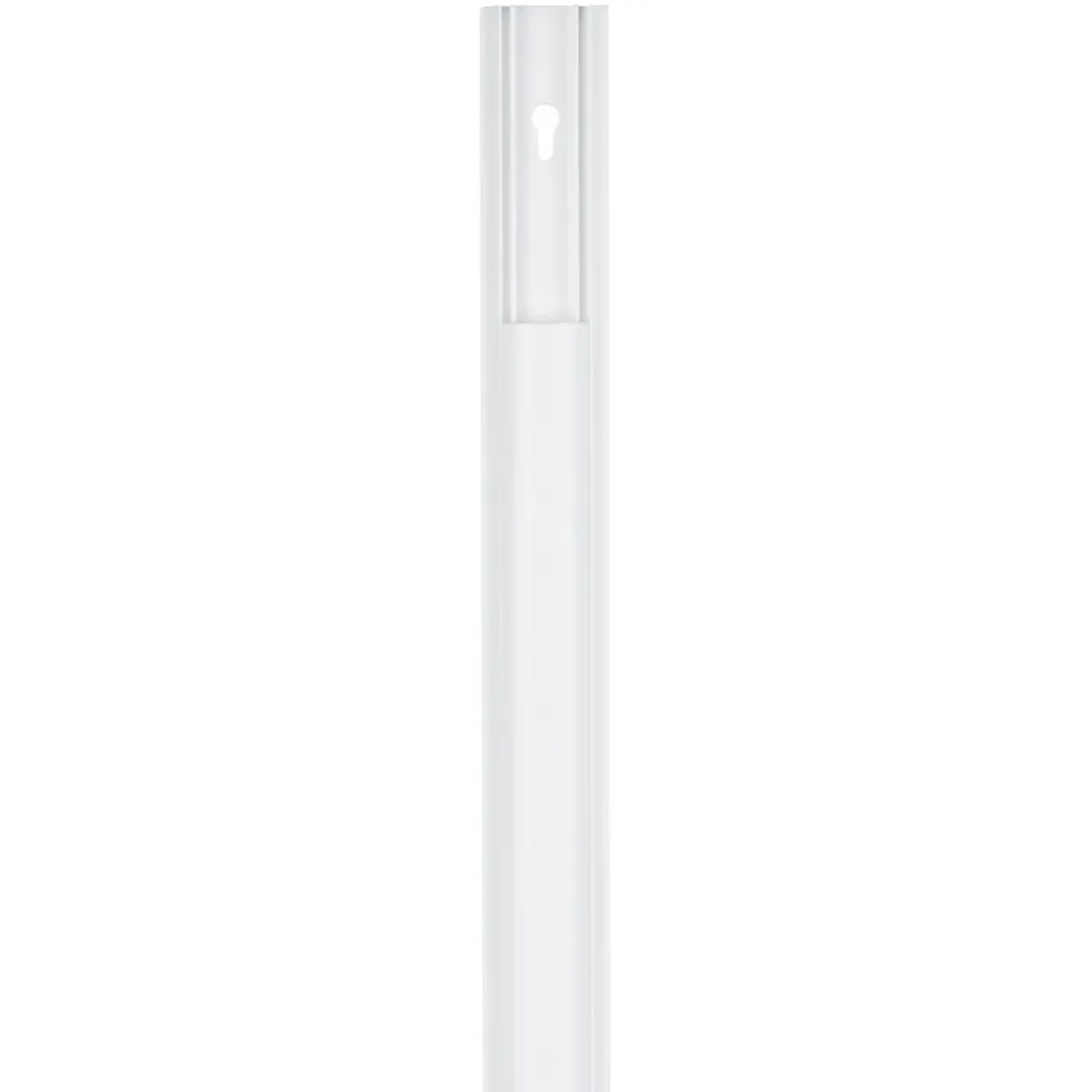 PVC-Kabelkanal, halbrund, selbstklebend, 100/3,5/0,9 cm, Weiß