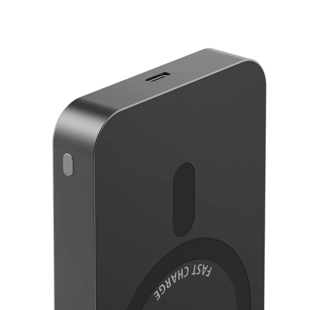 Qi2 Kabelloses Power Pack, 10000 mAh, magnetisch, induktiv Laden, Anthrazit