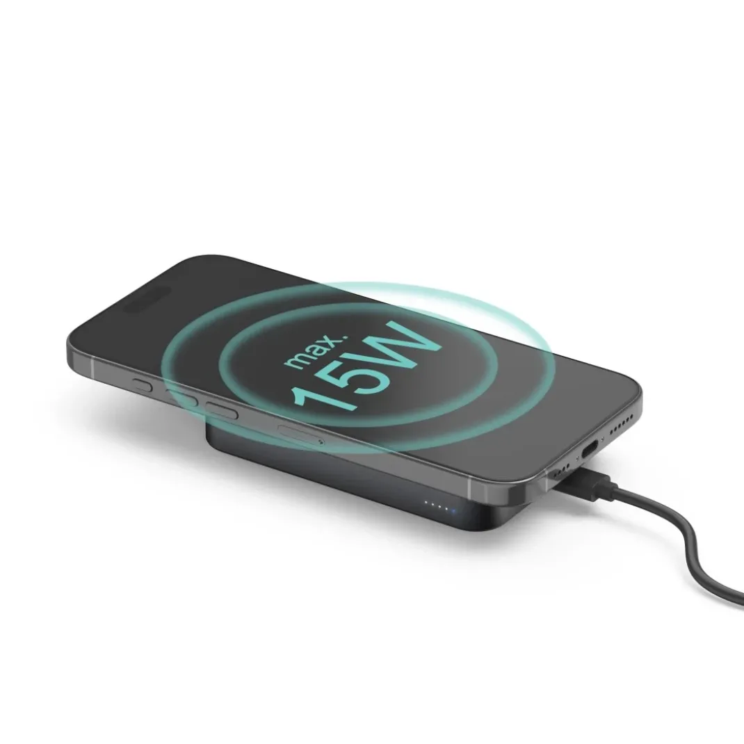 Qi2 Kabelloses Power Pack, 10000 mAh, magnetisch, induktiv Laden, Anthrazit