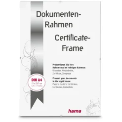 Rahmenloser Bildhalter "Clip-Fix", Polystyrol, 21 x 29,7 cm, DIN A4