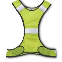 Reflektierende Laufweste f. Jogger, mit Tasche, größenverstellbar, Neongelb