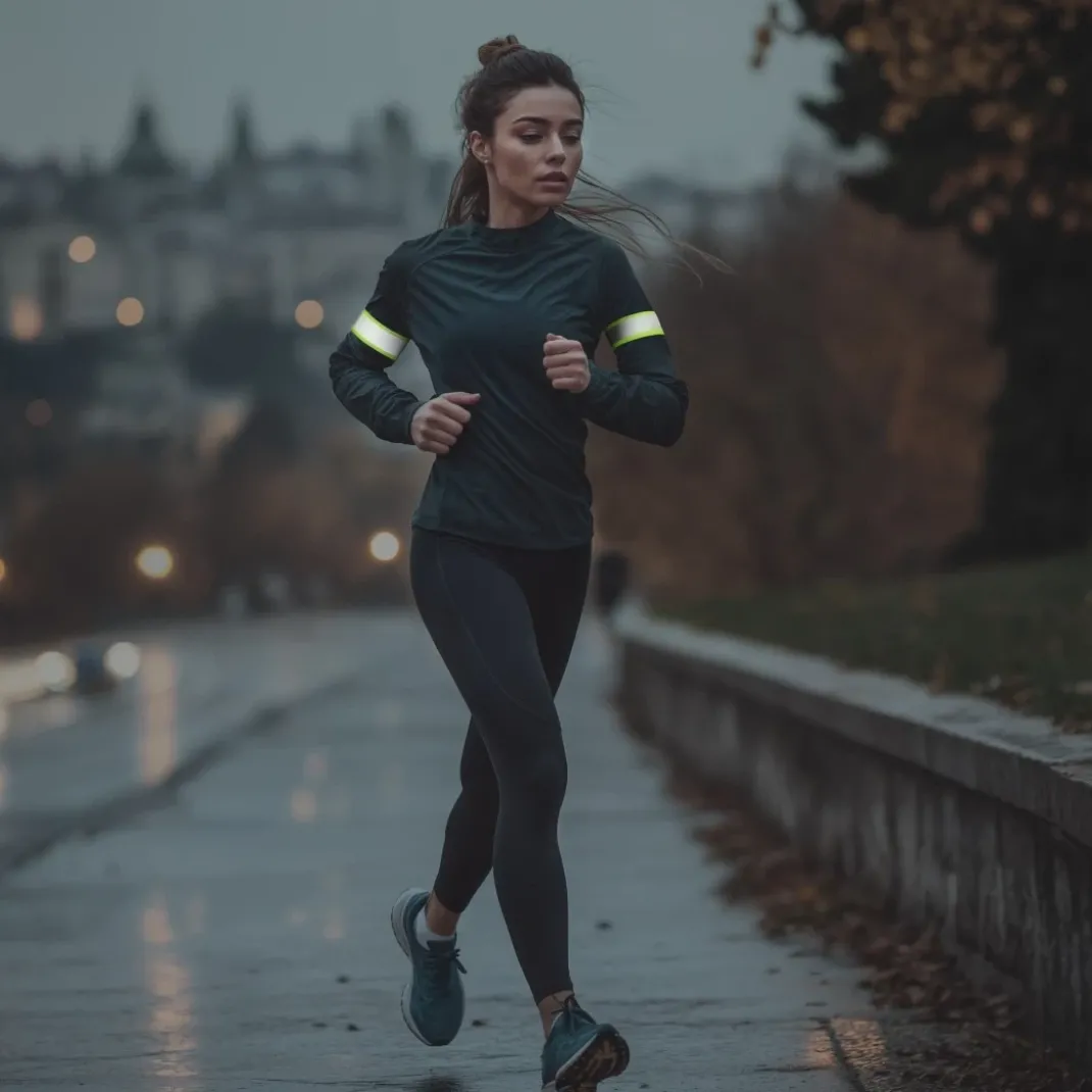Reflektorband für Fahrradfahren, Joggen, elastisch, 2er-Set
