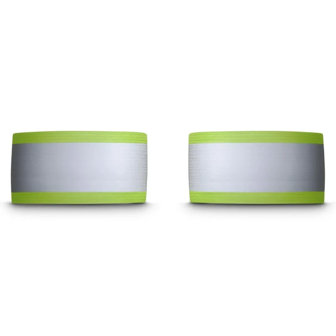 Reflektorband für Fahrradfahren, Joggen, elastisch, 2er-Set