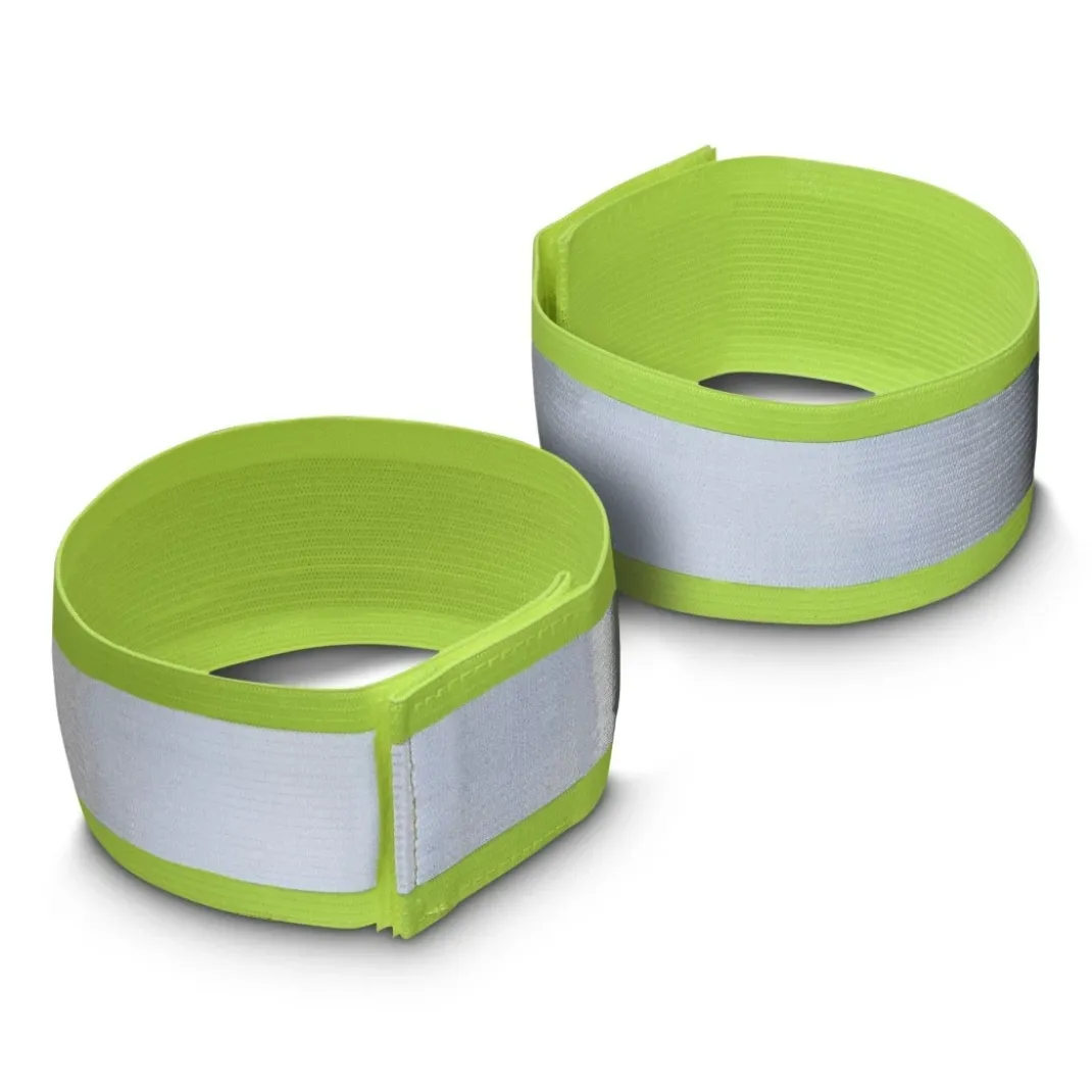 Reflektorband für Fahrradfahren, Joggen, elastisch, 2er-Set