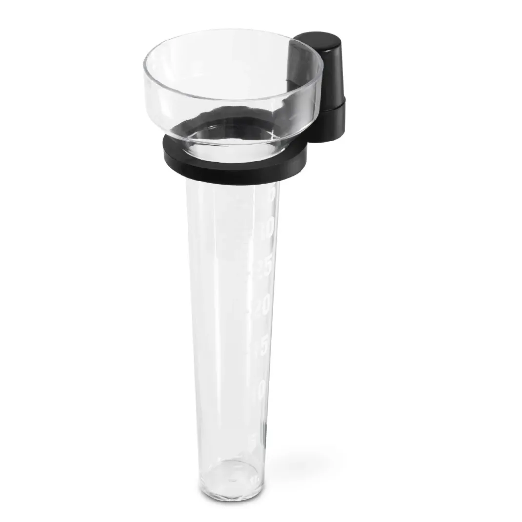 Regenmesser, analog, mit Halter, Transparent