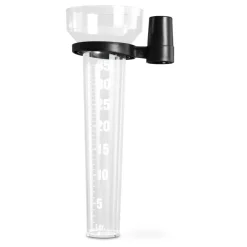 Regenmesser, analog, mit Halter, Transparent