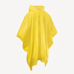 Regenponcho für Fahrradfahren und Wandern, Gelb