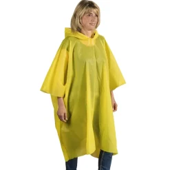 Regenponcho für Fahrradfahren und Wandern, Gelb