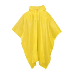 Regenponcho für Fahrradfahren und Wandern, Gelb
