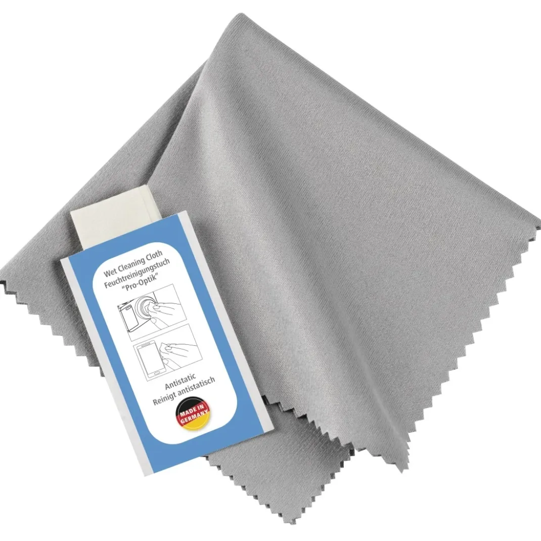 Reinigungsset mit 30 Feuchttüchern "Pro-Optik" und 1 Mikrofasertuch