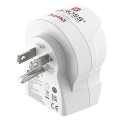 Reiseadapter, "EU to US", 1x USB-A, 1x USB-C (PD), 20 W